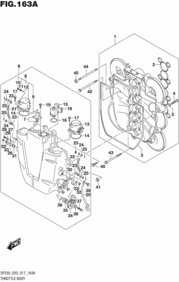 Throttle Body (DF200T E03)