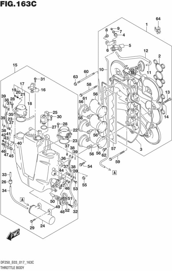 Throttle Body (DF225T E03)