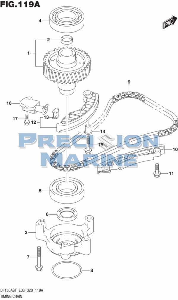 DF150AST,200AST-040001 Timing Chain