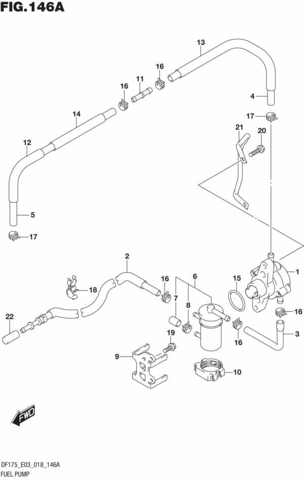 DF150T,ST,Z,DF175T,Z-810001 Fuel Pump