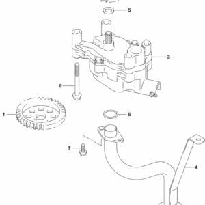 DF150AT,AZ,175AT,AZ,200AT,AZ-140001 Oil Pump