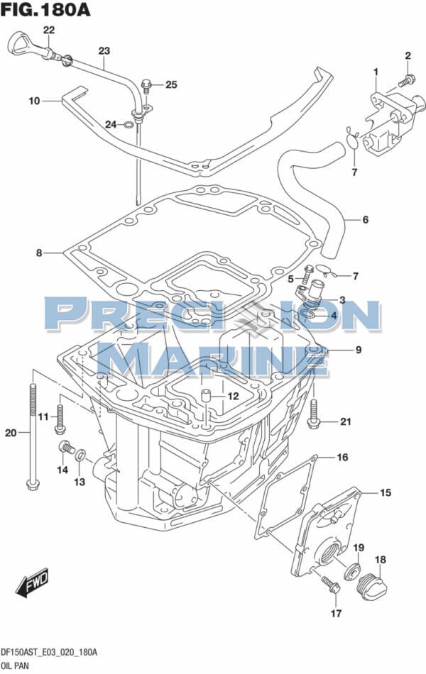 DF150AST,200AST-040001 Oil Pan