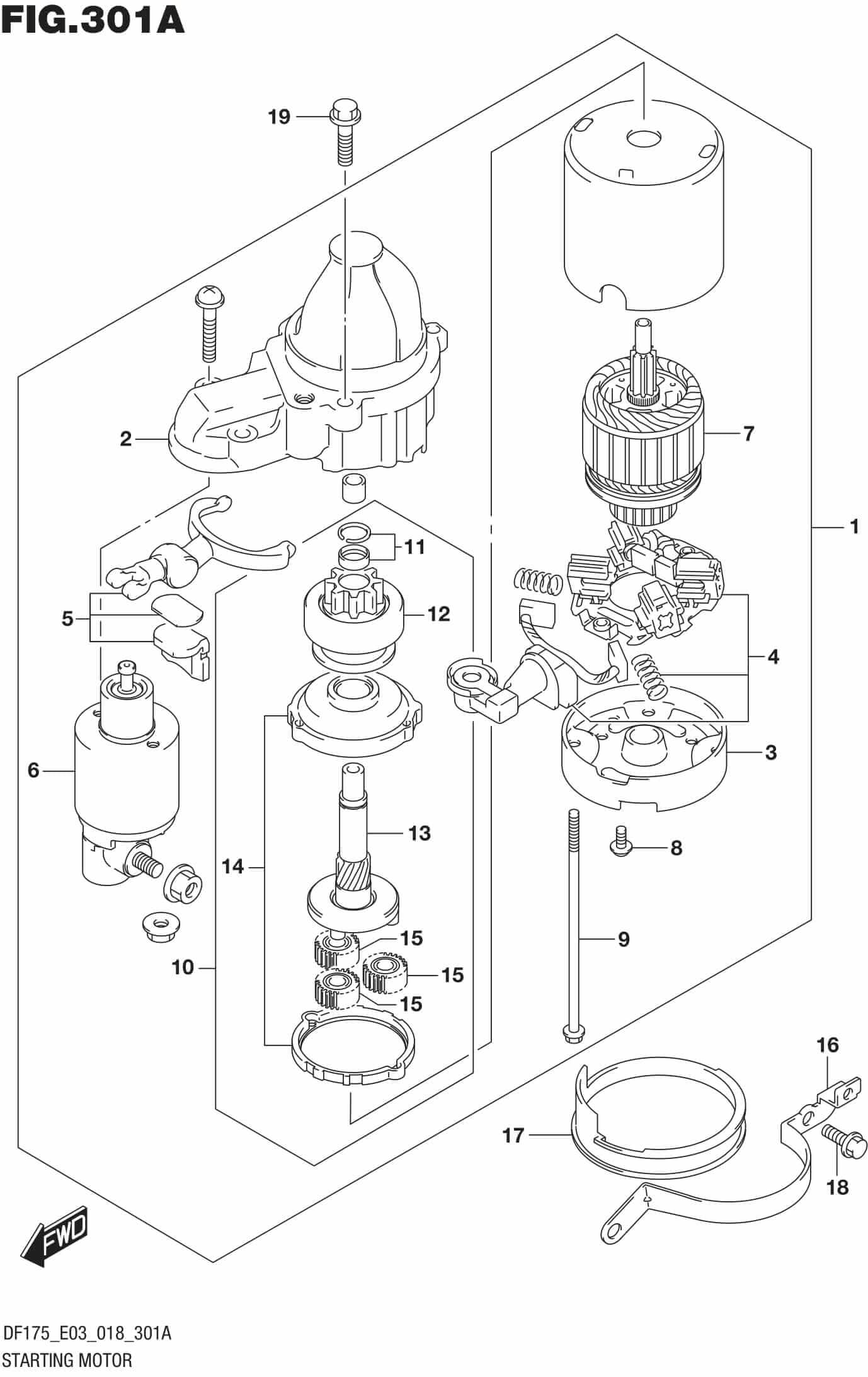 Starting Motor | 27916 | Precision Marine Starting Motor | 27916 | Precision Marine