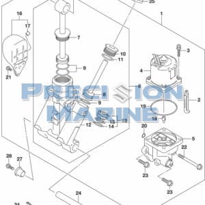 DF150AST,200AST-040001 Trim Cylinder