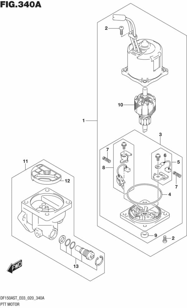 DF150AST,200AST-040001 PTT Motor