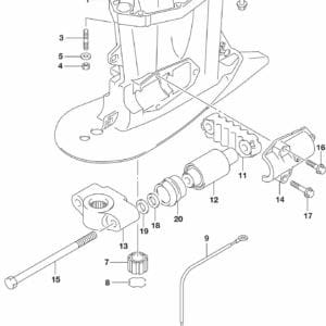 DF150T,ST,Z,DF175T,Z-810001 Drive Shaft Housing (DF150ST)