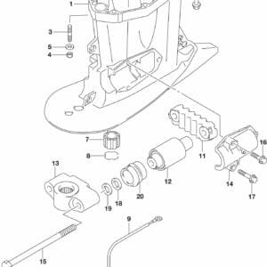 DF150,-175,T,Z,ST,TG,ZG,-610001 Drive Shaft Housing (DF175T E03)