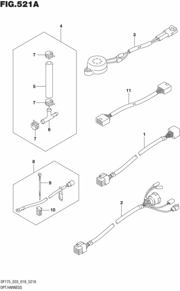 DF150T,ST,Z,DF175T,Z-810001 OPT: Harness