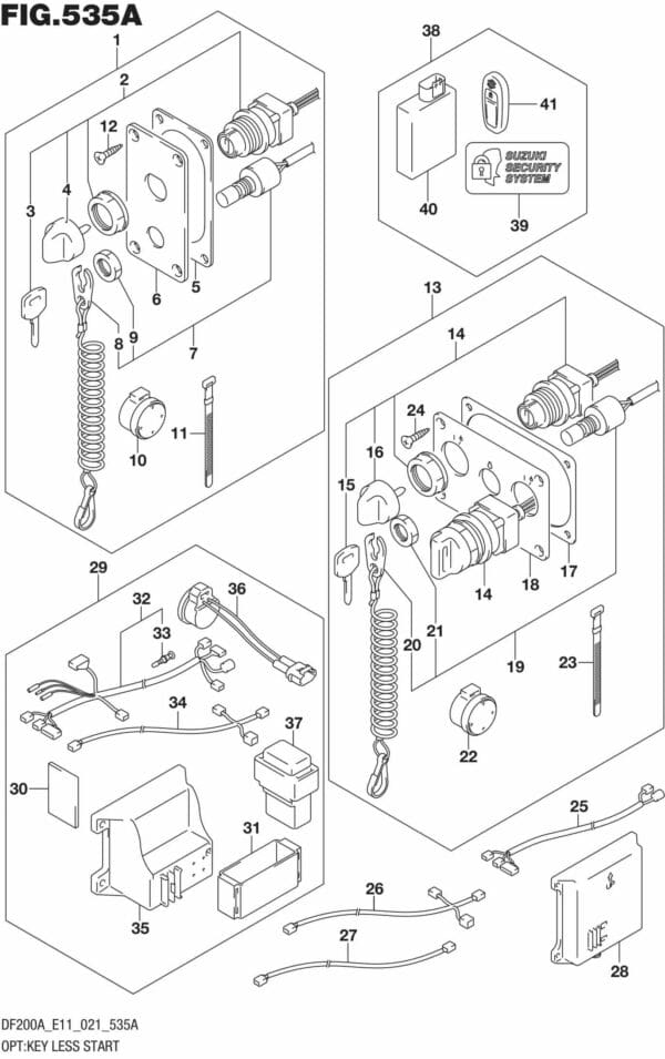 DF150AT,AZ,175AT,AZ,200AT,AZ-140001 OPT: Key Less Start (W/Key Less Start)