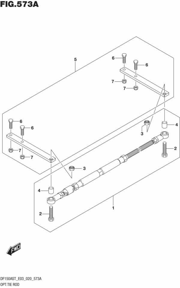 DF150AST,200AST-040001 OPT: Tie Rod