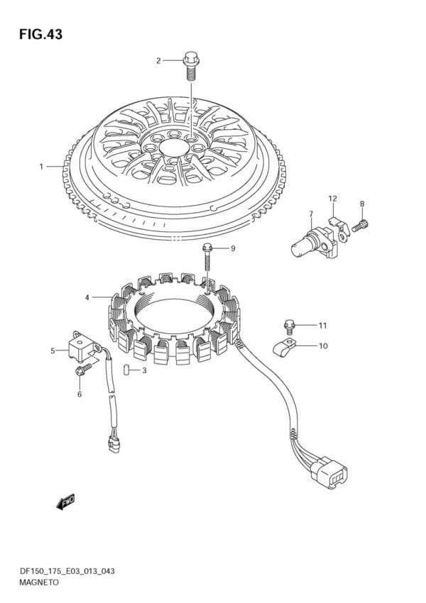 DF150 175 310001 Magneto (DF175T E3)