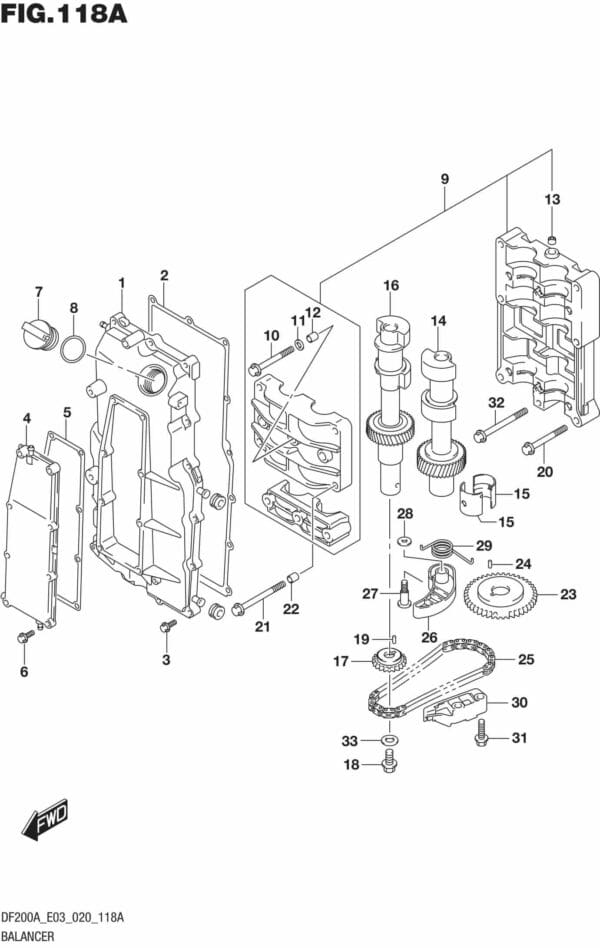 DF150AT,AZ,175AT,AZ,200AT,AZ-040001 Balancer