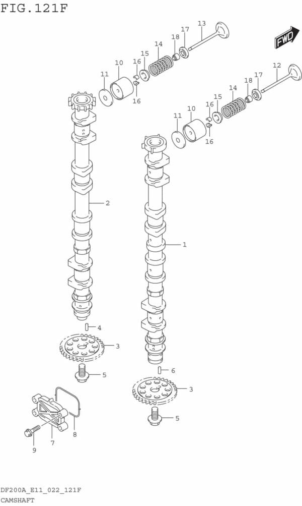 Camshaft ((DF150AT DF150AZ DF150AS):022)