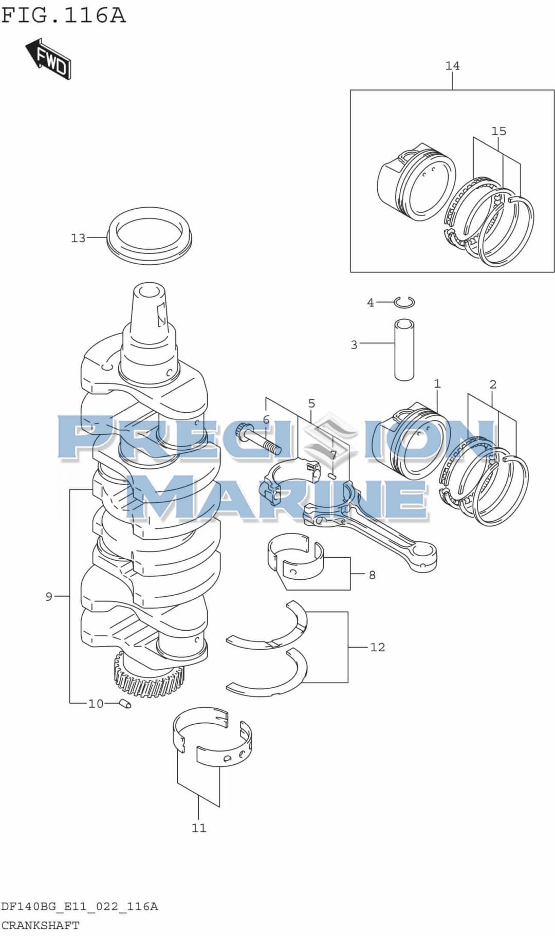 Crankshaft | 32385 | Precision Marine