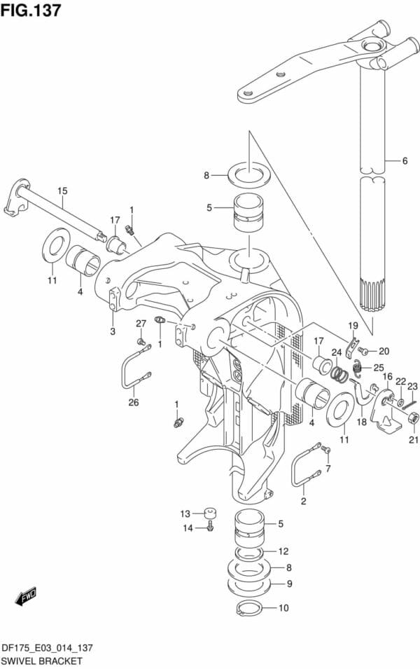 DF150-175,T,TG,Z,ZG-410001 Swivel Bracket