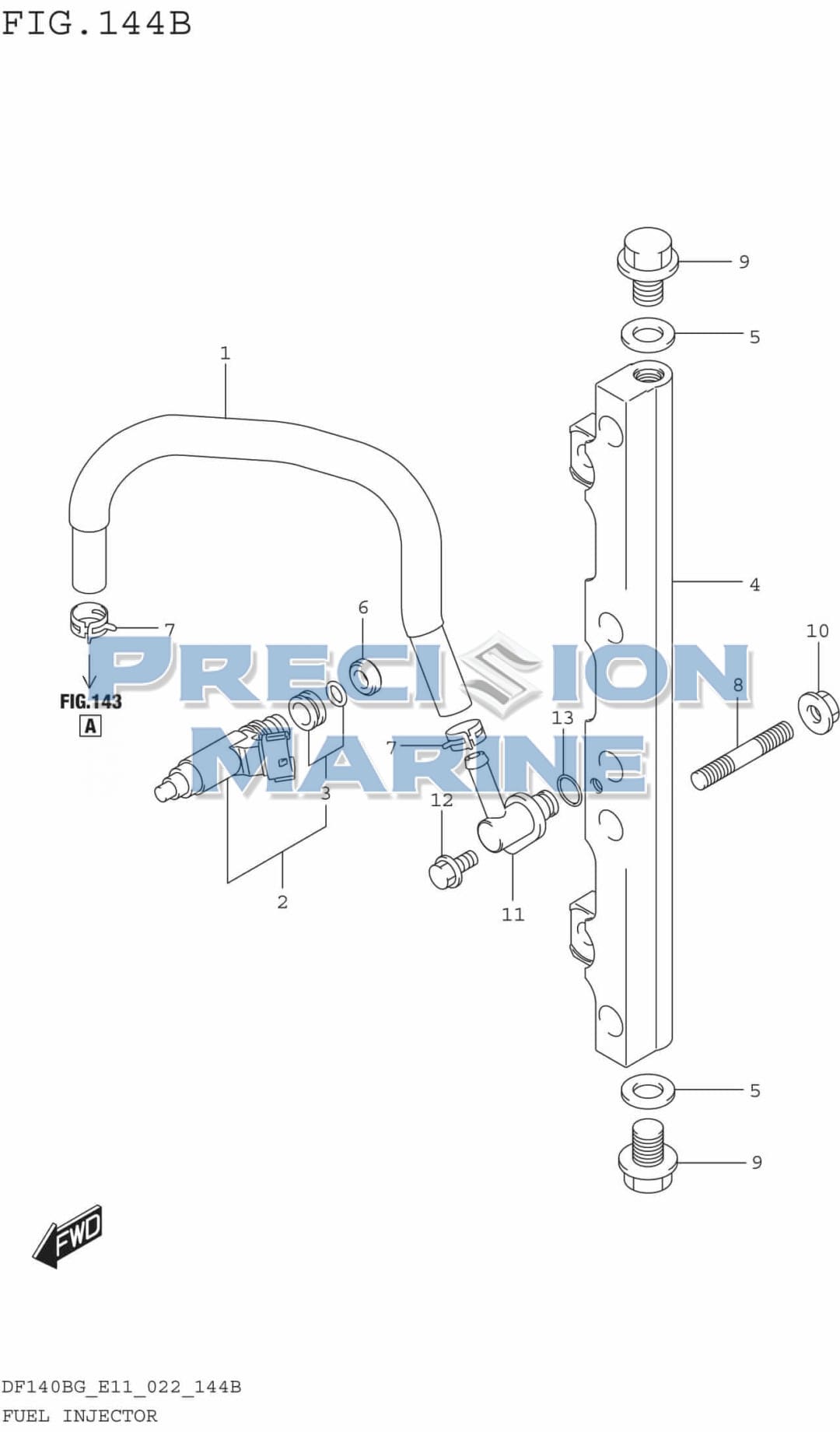 Fuel Injector (E11022) Precision Marine