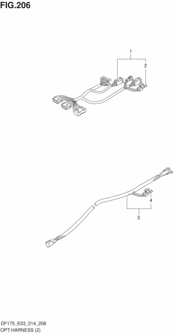 DF150-175,T,TG,Z,ZG-410001 OPT: Harness (2) (DF150TG E03)