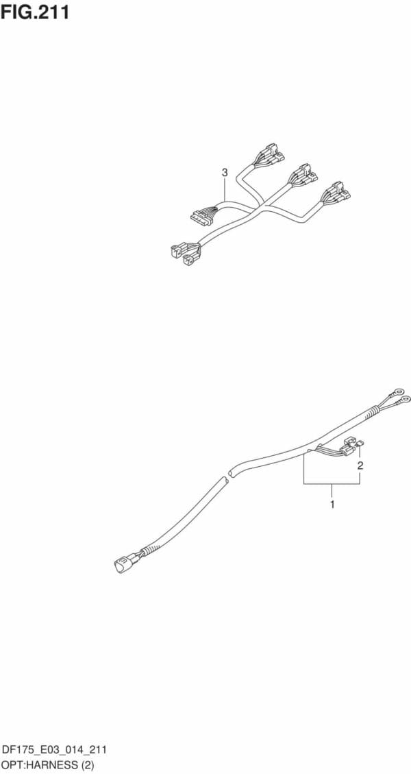 DF150-175,T,TG,Z,ZG-410001 OPT: Harness (2) (DF175Z E03)
