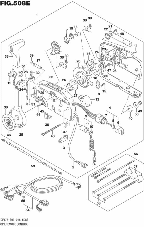 DF150,-175,T,Z,ST,TG,ZG,-610001 OPT: Remote Control (DF150ST E03)