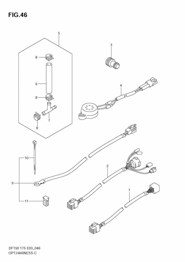 DF150/175T,Z 2006-2010-2011 OPT: Harness