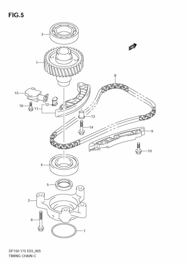 DF150/175T,Z 2006-2010-2011 Timing Chain