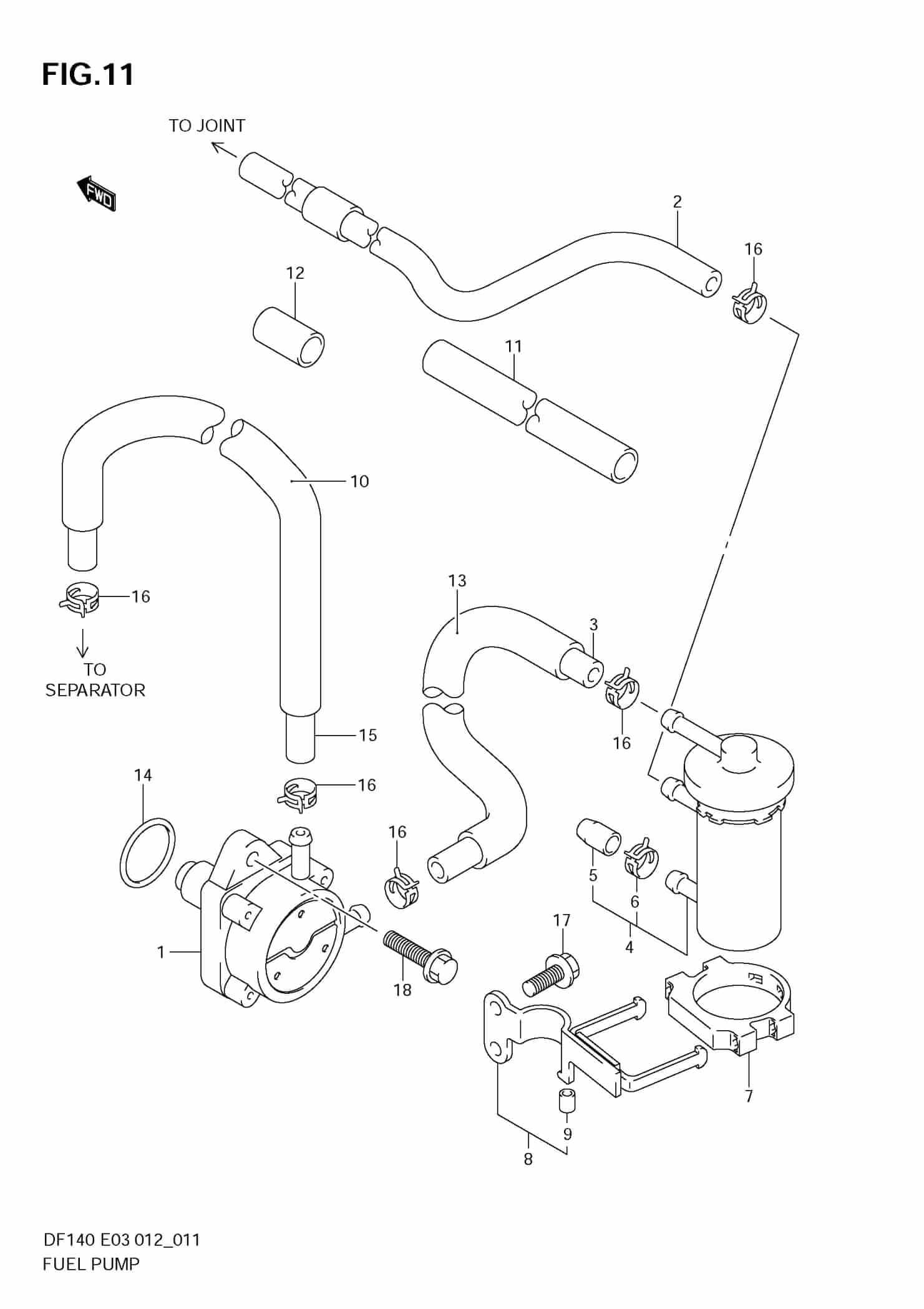 Fuel pump precision marine
