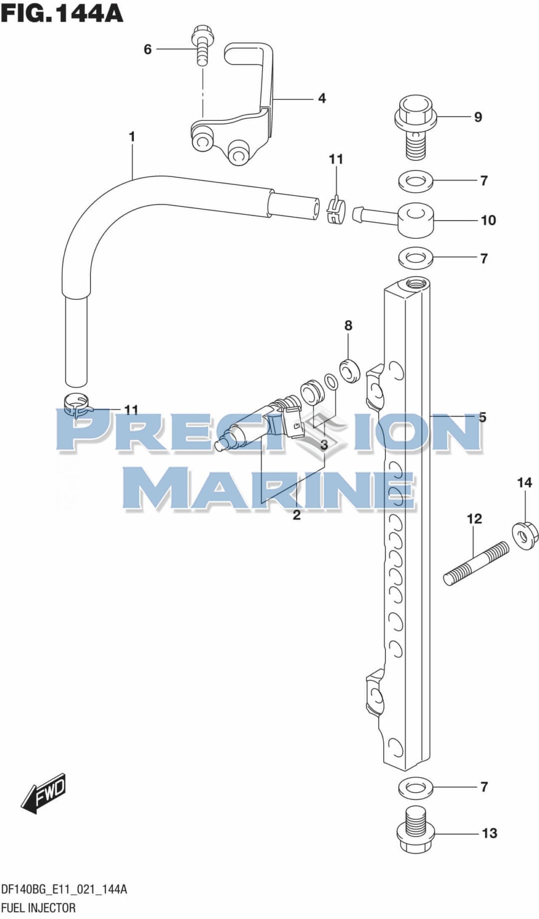 Fuel Injector (E11) Precision Marine