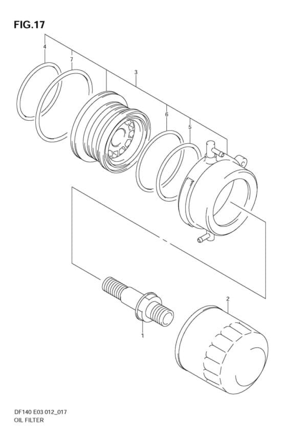 DF140T,Z 14002F-210001~; 14002Z-210001 Oil Filter