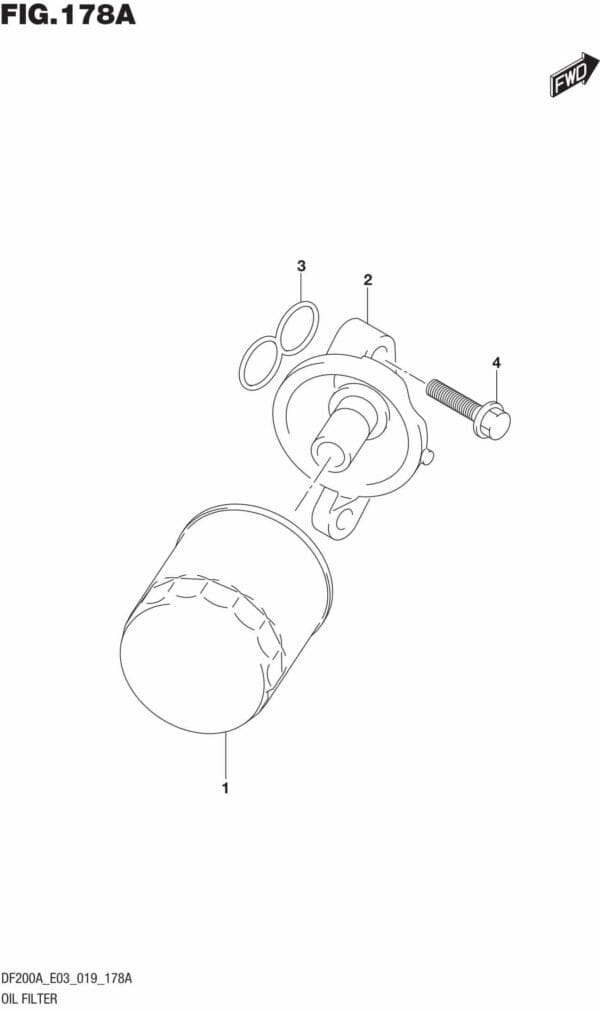 DF150AT,AZ,175AT,AZ,200AT,AZ,AST-910001 Oil Filter