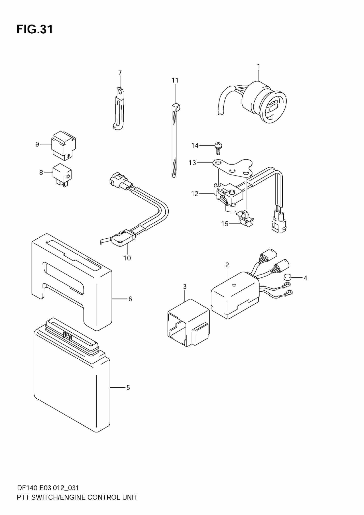 PTT Switch & Engine Control Unit Precision Marine