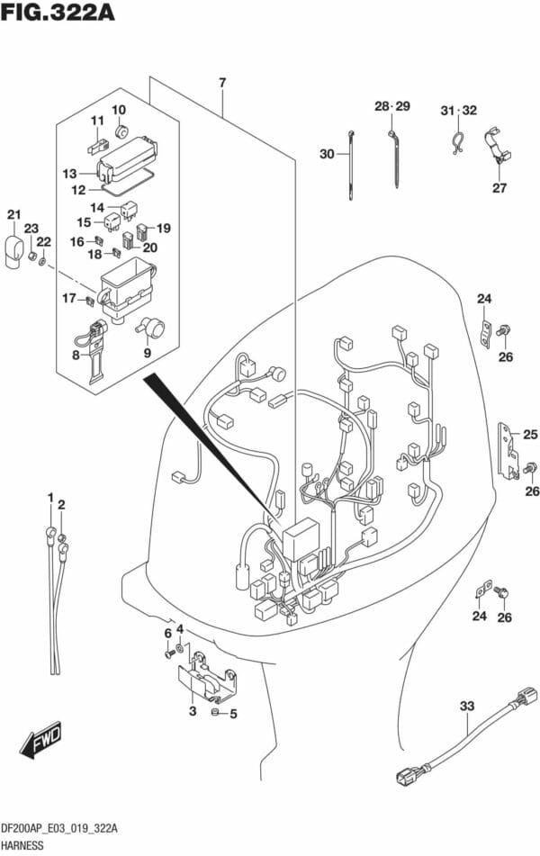 DF150AP,175AP,200AP-910001 Harness