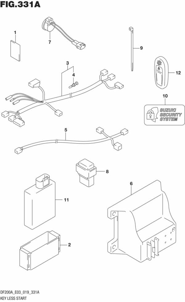 DF150AT,AZ,175AT,AZ,200AT,AZ,AST-910001 Key Less Start (DF200AT)(DF200AST)(DF175AT)(DF150AT)