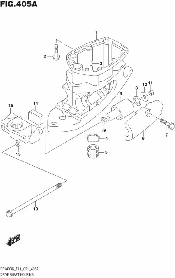 DF140BG,DF140BZG-140001 Drive Shaft Housing