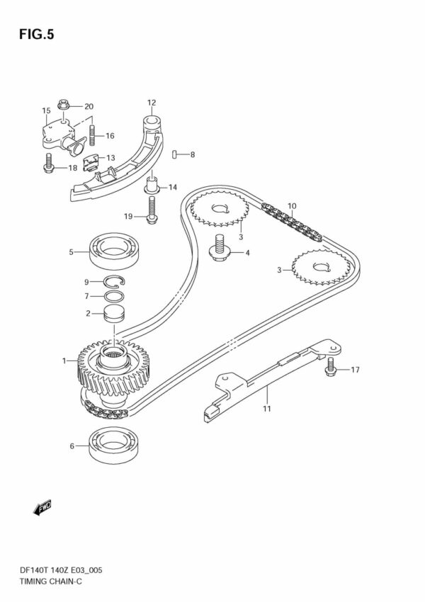 DF140T,Z 2002-2011 Timing Chain