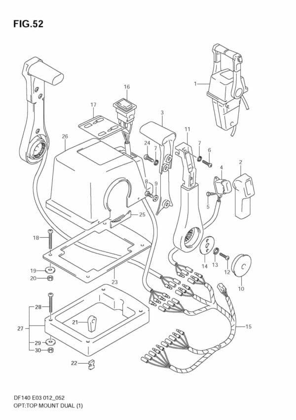 DF140T,Z 14002F-210001~; 14002Z-210001 OPT: Top Mount Dual (1)