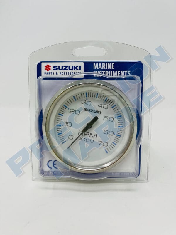4" White Tachometer