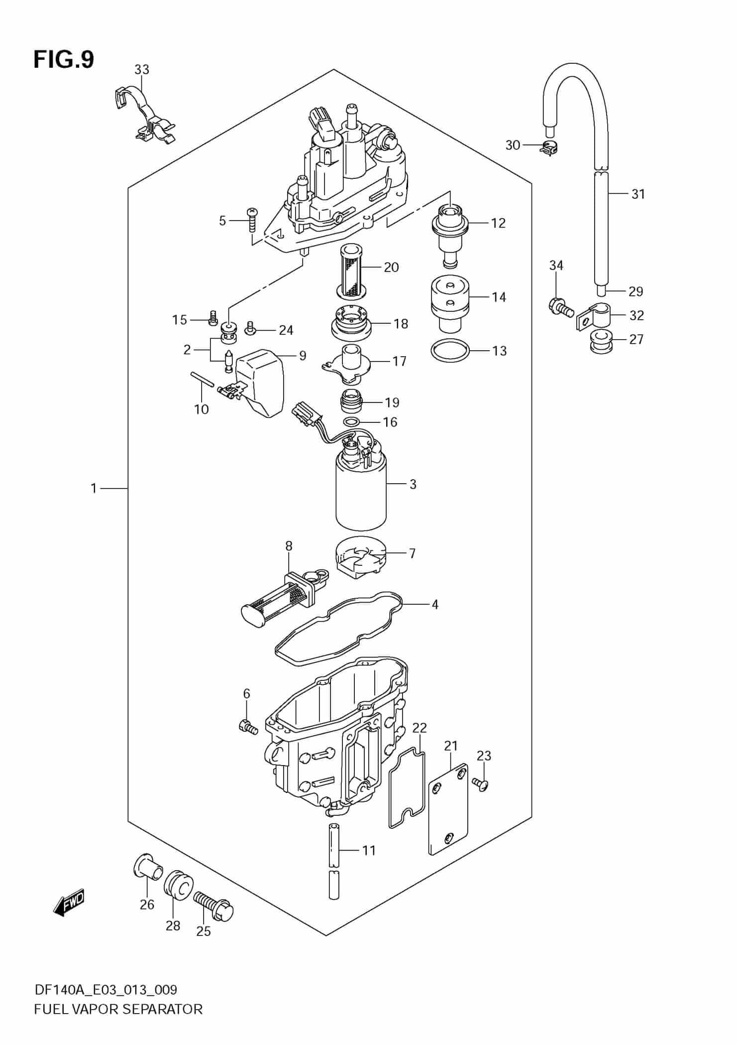 Fuel Vapor Separator Precision Marine