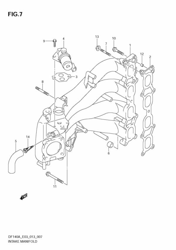 DF140A 310001 Intake Manifold