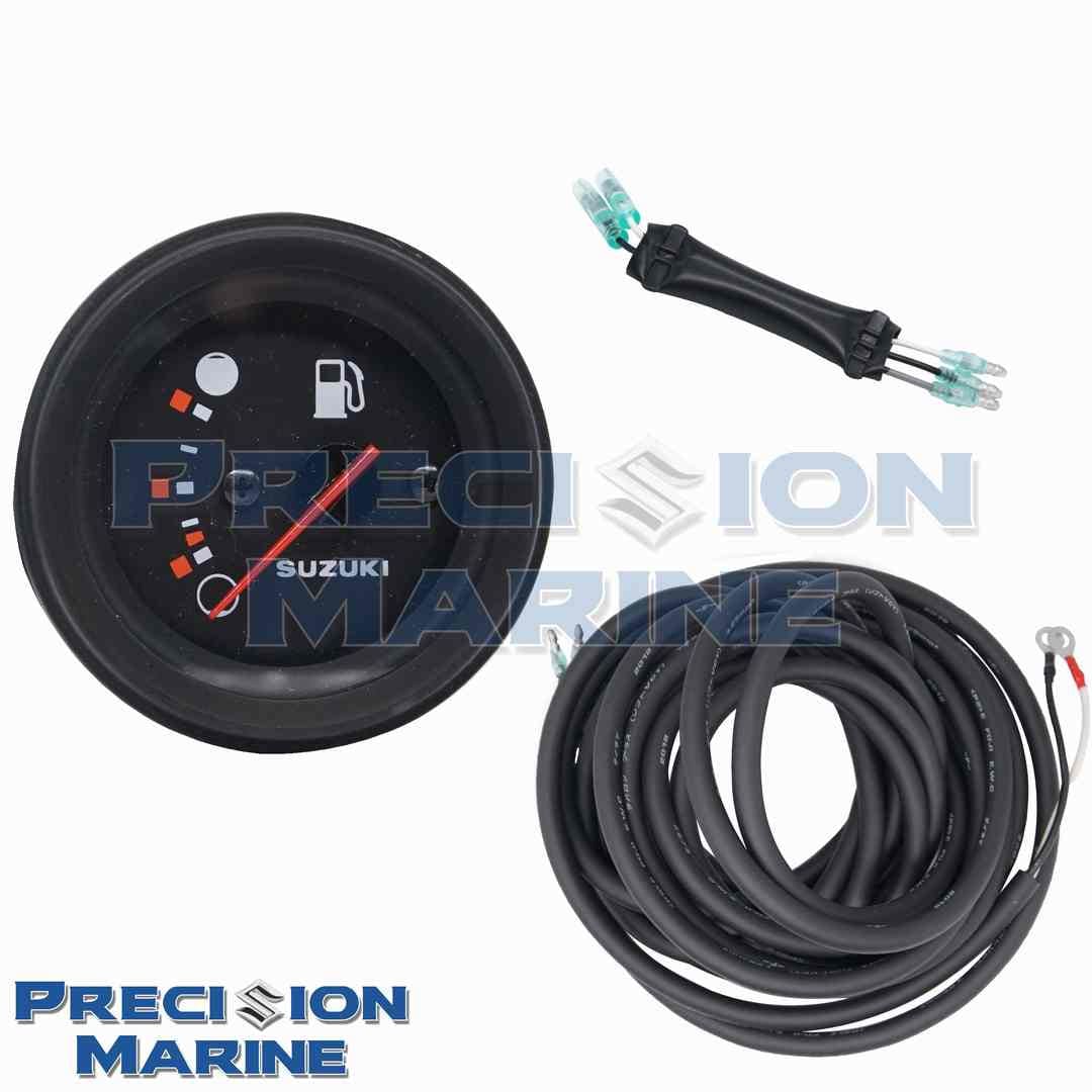 2" Black Fuel Gauge Precision Marine