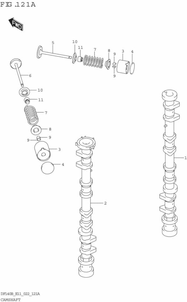 DF140BT,BZ-240001 Camshaft