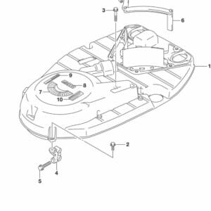 DF200T,Z-225,T,Z-250,T,Z,ST-510001 Ring Gear Cover