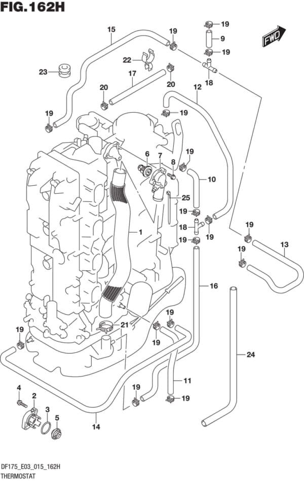 DF150,-175,-T,-Z,-ST,TG,-ZG,-510001 Thermostat (DF175ZG E03)