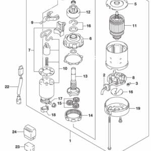 DF200T,Z-225,T,Z-250,T,Z,ST-510001 Starting Motor