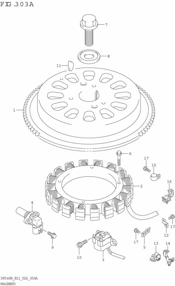 DF140BT,BZ-240001 Magneto