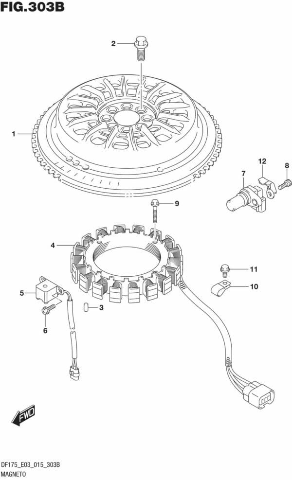 DF150,-175,-T,-Z,-ST,TG,-ZG,-510001 Magneto (DF150TG E03)