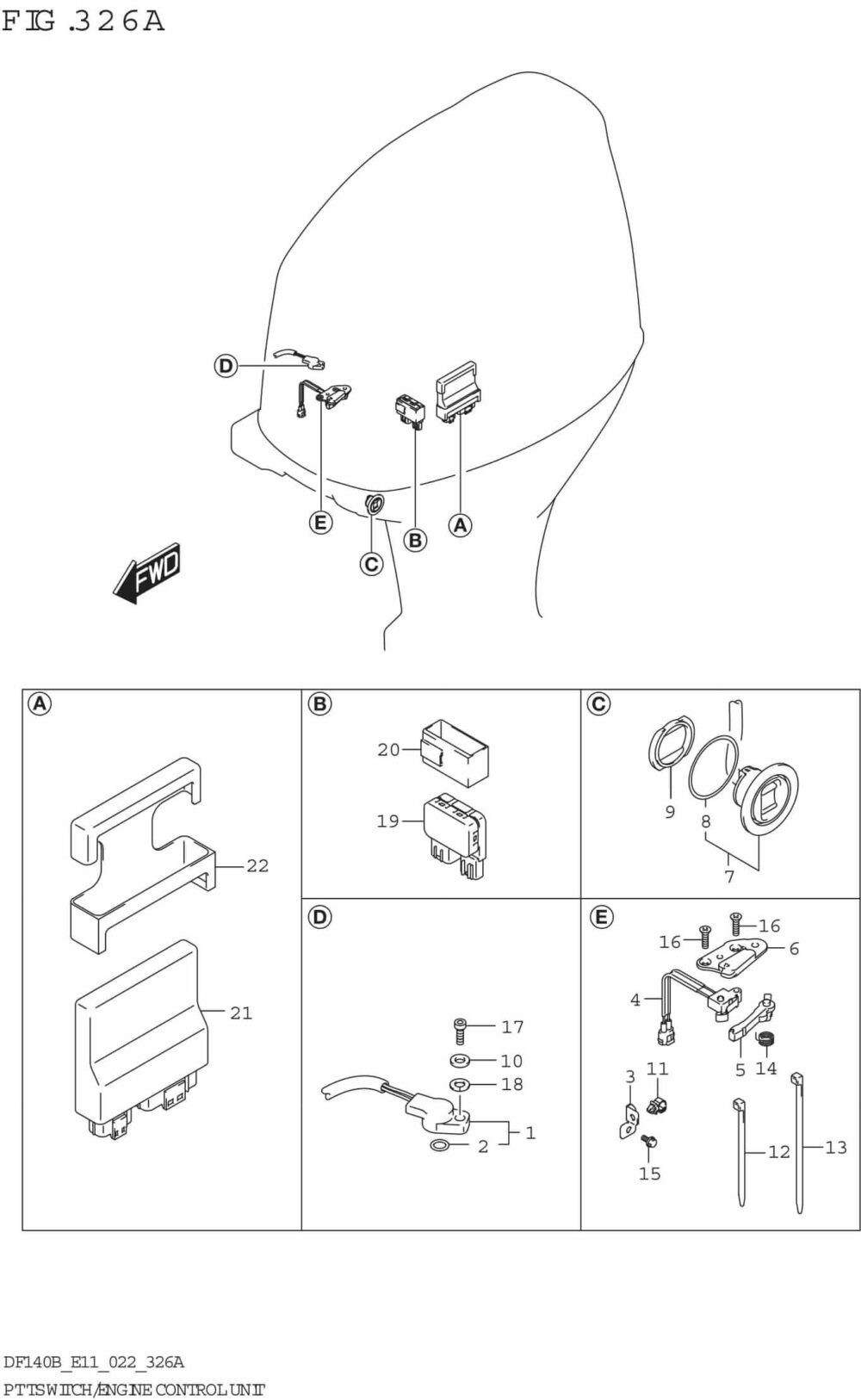 PTT Switch/Engine Control Unit - Precision Marine