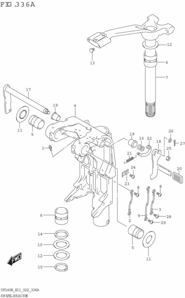 DF140BT,BZ-240001 Swivel Bracket