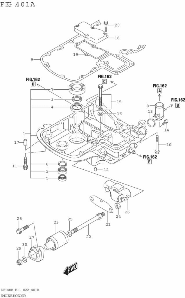 DF140BT,BZ-240001 Engine Holder