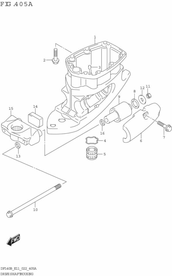 DF140BT,BZ-240001 Drive Shaft Housing