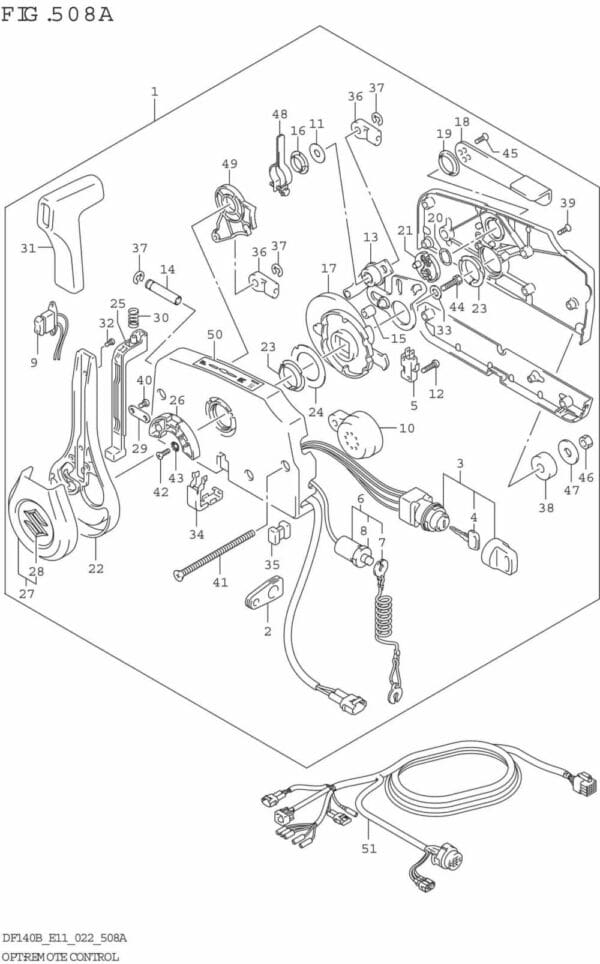 DF140BT,BZ-240001 OPT: Remote Control (SEE NOTE 1)